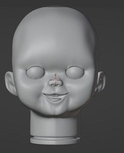 jungs puppe gesicht 3d modell mannequin kopf chucky kerl spiele spielzeuge 3d print model - Mito3D