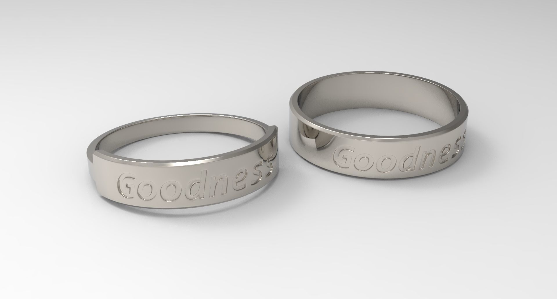 güte paar ring platin finger schmuck mode hand gold hochzeit unternehmen druckbar graviert ringe 3D print model - Mito3D