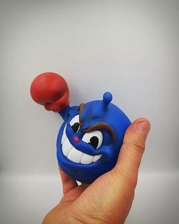 pegajoso le cuphead ventilador arte desenho animado jogos videogame jogador legrande caixa boxe luva brinquedo juguete fuerte Forte ko estatueta brinquedos 3d print model - Mito3D