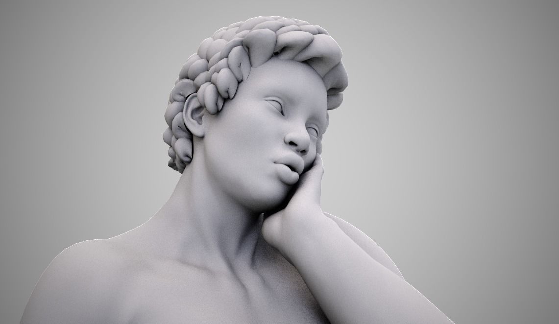 bellissima corpo labbra latino modello umano capelli taglio acconciatura naturale stile donna giovane bella salone ragazza bellezza bellissimo bronzato arte sculture 3D print model - Mito3D