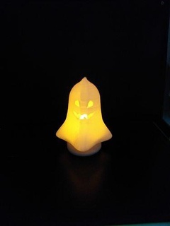 Geist leuchtend Geister Kerze Kerzenlicht Kunst Lampe Flamme Halloween Bougie LED Deko 3d Licht Kürbis gruslig Grusel Haus Beleuchtung 3d print model - Mito3D