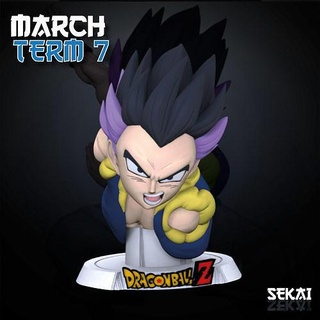 gotenks bust - tested ready 3d printing patreon 3dprinting 3dmodeling art sculptures 3d print model - Mito3D