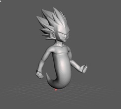 gotenks fantasma 3d modelo continuar pelota esfera dragón dbz juegos juguetes 3d print model - Mito3D