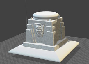 gótico de la base del pedestal art estilo figura estatuilla juguete soldado modelo el kit exploraciones las réplicas 3d print model - Mito3D