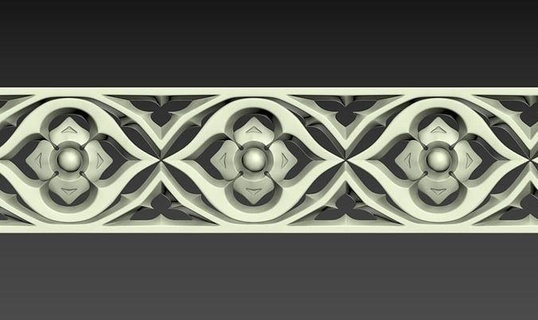 gotisch nahtlos Ornament 03 mittelalterlich Architektur Schmuck Gebäude Muster Ring Design architektonisch Dekoration Außen historisch Benutzerdefiniert dekorativ Kunst 3d print model - Mito3D