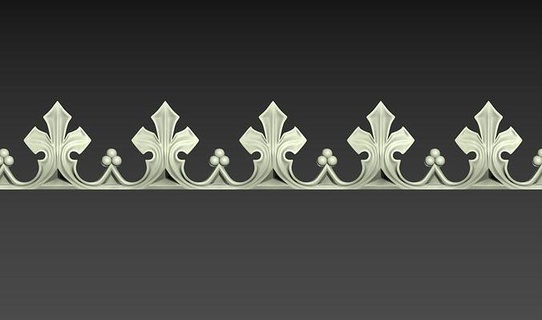 gothic seamless ornament 04 medieval architecture jewelry building pattern ring design architectural decoration exterior historic custom decorative art 3d print model - Mito3D