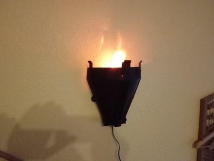 gothik meşale Lamba alev ateş mum ışığı lambası asetilen lâmbası kale yanan orta Çağ kırsal Ateş karanlık çağ şövalye gizli cadı Cadı fdm ev dekor 3d print model - Mito3D