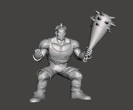 goz 3d model character holding baseball bat mez dragon ball dbz dragonball games toys 3d print model - Mito3D