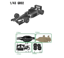gr02 143 car formula1 1992 3dprint racing hobby diy automotive 3d print model - Mito3D