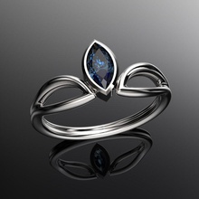 Gnade Schmuck gold Edelstein ring kostbar Saphir Ringe 3d print model - Mito3D