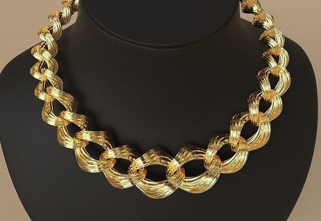 laureato cubano catena collegamento linea struttura modello gioielleria diamante argento oro pendente lusso moda collezione massa braccialetto collane gioiello stampabile 3d print model - Mito3D