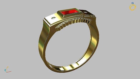 Abschluss Ring 3d druckbar stl 3dm Nashorn Matrix Juwelen Bento Modelle modelos Anhänger Symbol Klasse Schmuck Ringe anel 3d print model - Mito3D