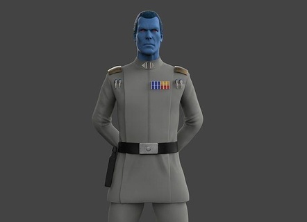 büyük amiral gergin şekil Yıldız Savaşları adam Ahsoka yıldız savaşı evreni Disney asiler zbrush heykel Jedi ahsoka tano Sanat bilim fi imparatorluk subay militar heykeller 3d print model - Mito3D