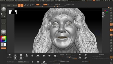 grand mère addams tête famille film horreur ajouter art 3d print model - Mito3D
