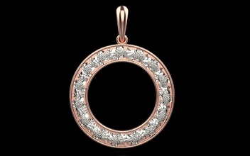 uva colgante pendiente joyería joya platino oro lujo brillante plata anillo colgantes 3d print model - Mito3D