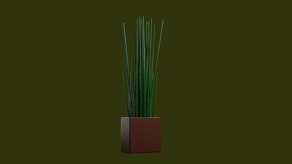 herbe pot plante nature fleur jardin buisson arbuste vert forêt décor feuille vase 3dartistsandeep maison 3d print model - Mito3D