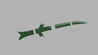 grass sword adventure time finn curesed hobby diy 3d print model - Mito3D