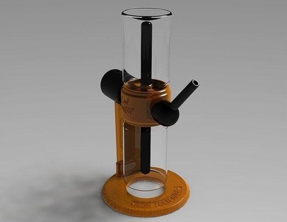 gravity bong - smoking device cannabis thc stoner culture diy home accessories tool high quality experience water pipe filament pla hobby 3d print model - Mito3D