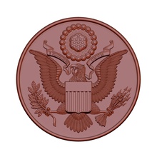great seal usa america art bas relief logo sculptures state united 3d arms coat government medal politic president print 3d print model - Mito3D