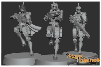 greater good anime figurines wh40k 40k sister of battle warhammer sob marine space alternative games toys board tau firewarrior 3d print model - Mito3D