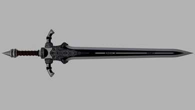 espada larga of artorias sombrio almas ótimo deamon sif jogos brinquedos 3d print model - Mito3D