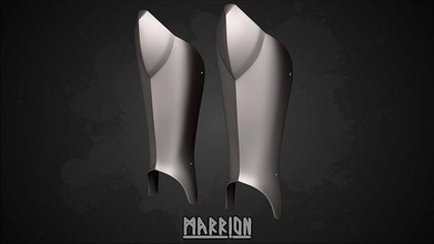 greaves of gondor lotr 3d print ready cosplay armor 3dprint blender larp games fantasy toys accessories game 3d print model - Mito3D