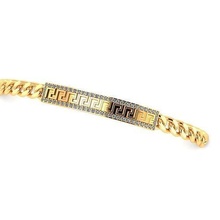 greek bracelet diamond dimaond jewellery gold greek bracelet fashion jewel silver jewelry bracelets 3d print model - Mito3D
