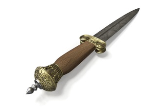 yunan hançer çelik bıçak keskin eski kılıç silah demir sanat şövalye mücadele kesme bıçaklı haçlı askeri ordu savaşçı zırh kalkan taramalar kopyalar 3d print model - Mito3D