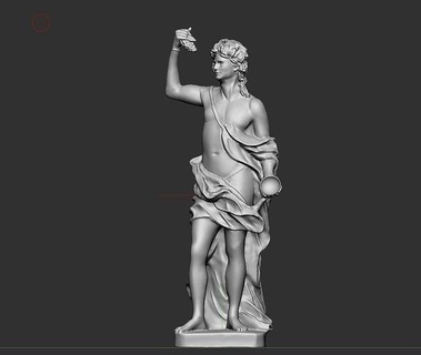 Yunan Tanrı kaymaktaşı Sanat heykeller 3d print model - Mito3D
