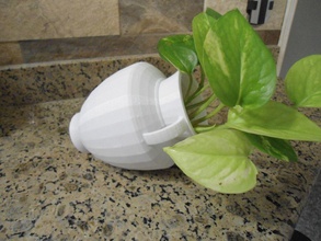 griego tarro de maceta casa jardín la impresión 3d modelo decoración art olla plantas planta hoja escritorio naturaleza en interiores vida 3d print model - Mito3D