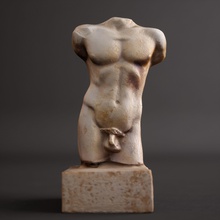 griego torso masculino escultura estatua fotogrametría impresión imprimible escanear deco arte escaneos réplicas hombre 3d print model - Mito3D