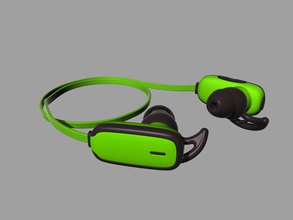 verde Bluetooth auriculares deporte oro audio estéreo teatro oído auricular dispositivo sonido calabaza diseño electrónica pasatiempo bricolaje diy 3d print model - Mito3D