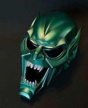 grün kobold maske einfach ender 3 drucken spider cosplay schurke duende verde böse villano spiele spielzeuge 3d print model - Mito3D