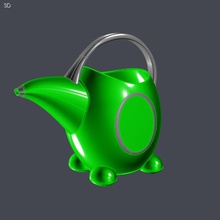 green kids watering can games-toys toy wateringcan staplesprinting sport hobby games toys fbx 3dprint 3dprintable 3dprinting 3d 3d print model - Mito3D