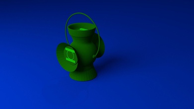 verde de la linterna art greenlatern dc modelo las esculturas 3d print model - Mito3D