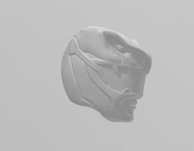 verde guarda admirador arte capacete mmpr greenranger morfina poderosa matemático 3d print model - Mito3D