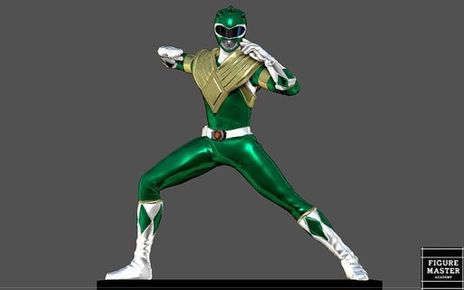 green ranger mighty morphin power rangers character 3d print art sculptures 3d print model - Mito3D