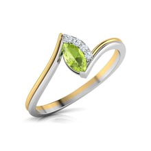 verde anello sottile oro gemma di diamanti d'oro argento stampabile brillante zaffiro gioielli la sterlina moda e bellezza fidanzamento diamante giro emerald matrimonio gioiello anelli 3d print model - Mito3D