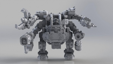 yeşilderililer sarılmak bot warhammer 40k wh40k orklar ork afallamış dehşet robot yürüteç 3dprint masaüstü savaş oyunları 28mm oyunlar oyuncaklar 3d print model - Mito3D