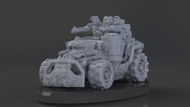 greenskins looted dna cult buggy wh40k warhammer 40k ork orc orks orcs miniature tabletop 28mm wargaming vehicle speed freeks games toys 3d print model - Mito3D