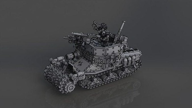 yeşilderililer m3 öldürmek vagon tank warhammer wh40k ölüm tankı ork savaş arabası orklar m3lee masaüstü oyunları 28mm minyatür araç oyunlar oyuncaklar 3d print model - Mito3D