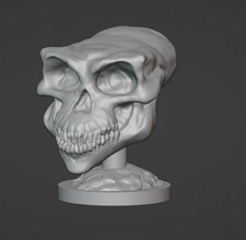 gremlins crâne afficher collectionner décor 80s Jeux jouets 3d print model - Mito3D