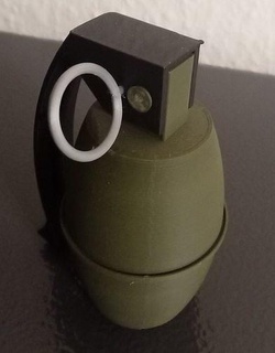Grenade imprimível militares arma Granada mão granada ovo bombear Bombe guerra soldado SELOS marinha granato paintball detonação exército Guerreiro jogos fdm brinquedos 3d print model - Mito3D