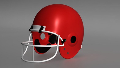 gridiron casco de la moda el campo juego deporte touchdown fútbol otros americano 3d print model - Mito3D