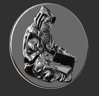 grigor narekatsi gregory narek culon pendant historic character jewelry gold pendants printable cad fashion book saint 3d print model - Mito3D