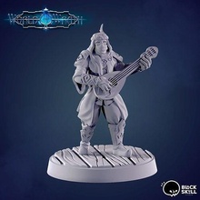 grigor p1 - human bard playing laud dnd dungeonsandragons 3dprinter 3dprinting tabletop tabletopgames boardgames miniatures minis painting fantasy games toys board 3d print model - Mito3D