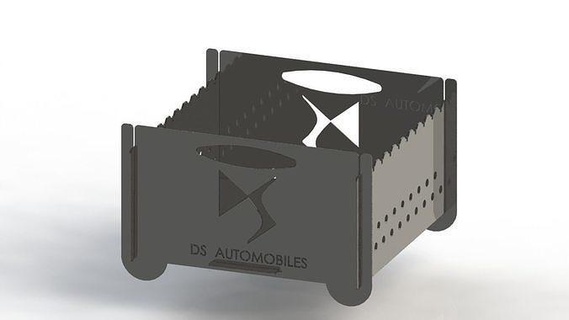 grade ds automóveis logotipo 300x300 laser cortar negócio tecnologia portátil homem corte ilustração metal acampamento fogo Conheçer casa 3d print model - Mito3D