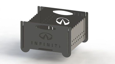 grill infiniti logo 300x300 laser schnitt unternehmen technologie tragbar schneiden illustration metall camping feuer treffen haus 3d print model - Mito3D