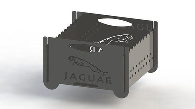 Grill Jaguar Logo 300x300 Laser Schnitt Unternehmen Technologie tragbar Schneiden Illustration Metall Camping Treffen Haus 3d print model - Mito3D