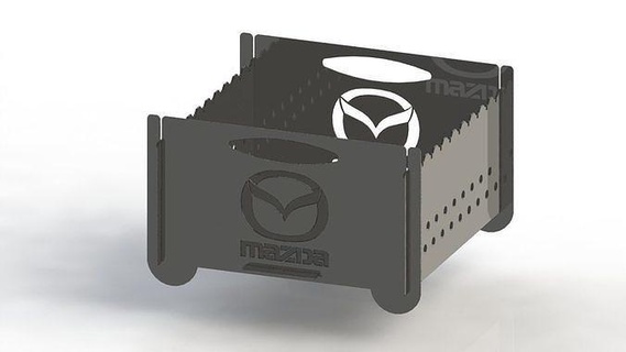 ızgara Mazda logo 300x300 lazer kesmek iş teknoloji taşınabilir adam kesme illüstrasyon metal kamp ateş buluşmak ev 3d print model - Mito3D